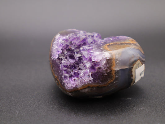 Amethyst/Agate Geode Heart